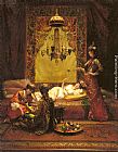 In the Harem by Edouard Frederic Wilhelm Richter